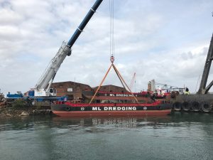 small hopper barge