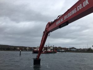 Long Reach Excavator dredging