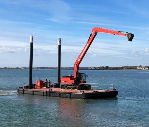 Dredger, dredging modular pontoon,
